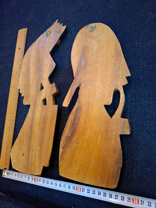 Traditional decorative wood figures for wall [ART10289]
