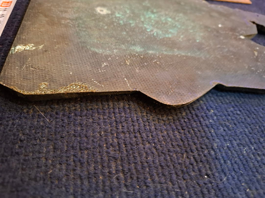 Copper wall relief of a knight on a horse and his lover [ART10290]