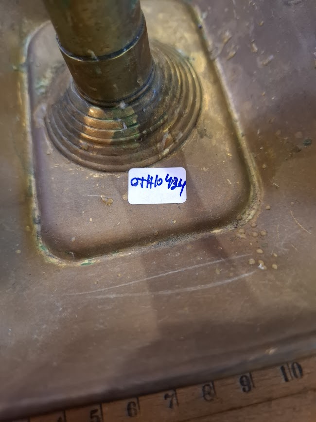 מגש נחושת למזכרת של יצחק רבין [ISR10136] 