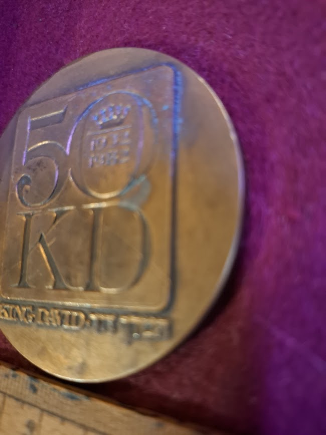 Israeli Bronze Medal - King Daivd 50 years [ISR10312]