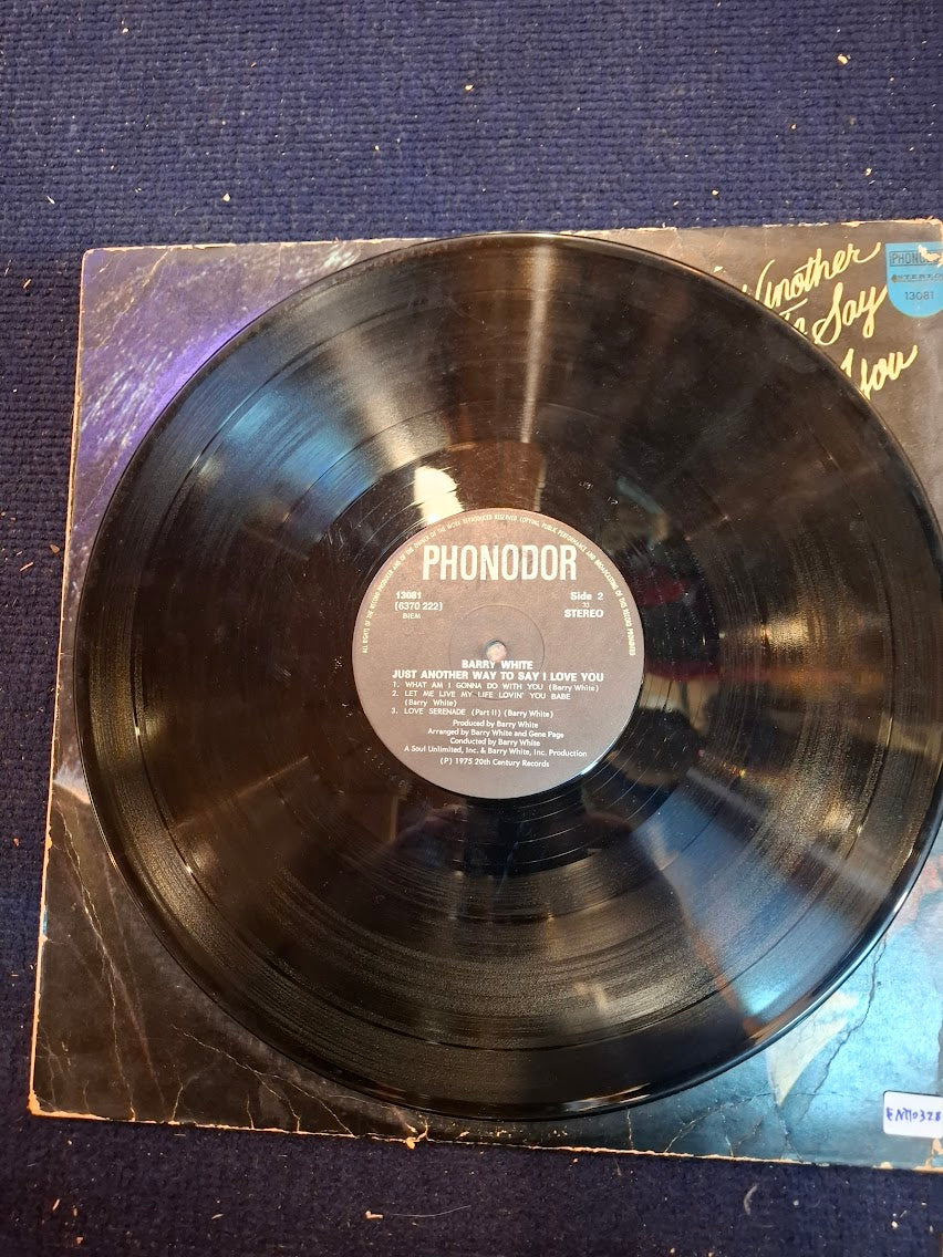 Barry Whith - Just another way to sys I love you record 1975 [ENT10328]