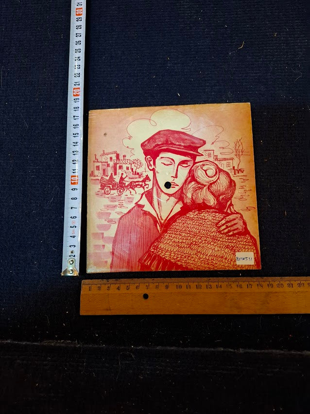 Flexible postcard record - 1960 Israel Yiddish musical [ENT10531]