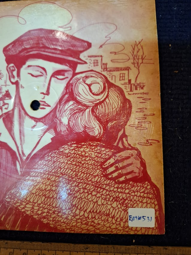 Flexible postcard record - 1960 Israel Yiddish musical [ENT10531]