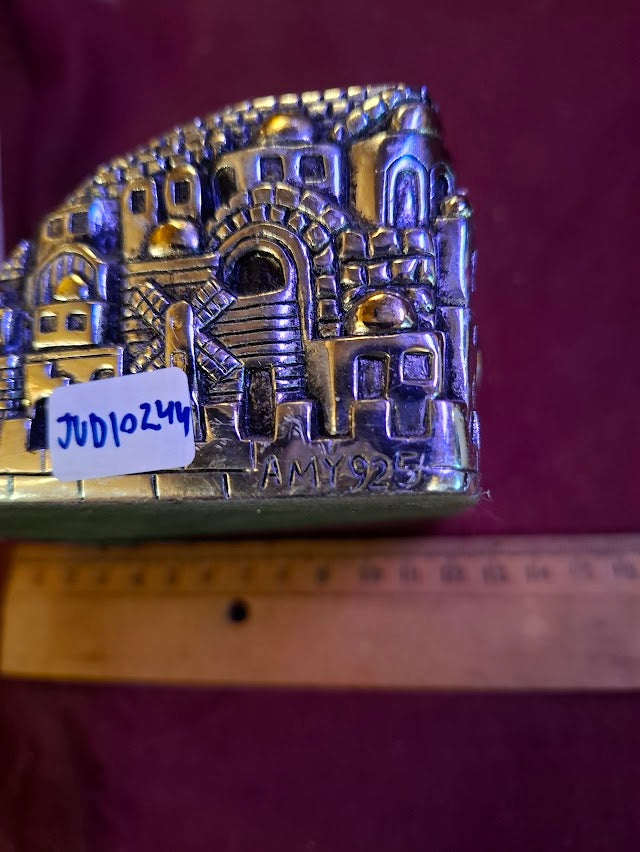 פסלון יודאיקה של כנר על הגג עשוי כסף 925, איימי [JUD10232]