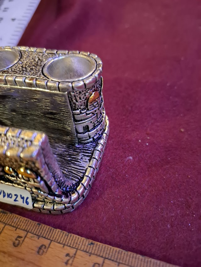 פסלון יודאיקה של כנר על הגג עשוי כסף 925, איימי [JUD10232]