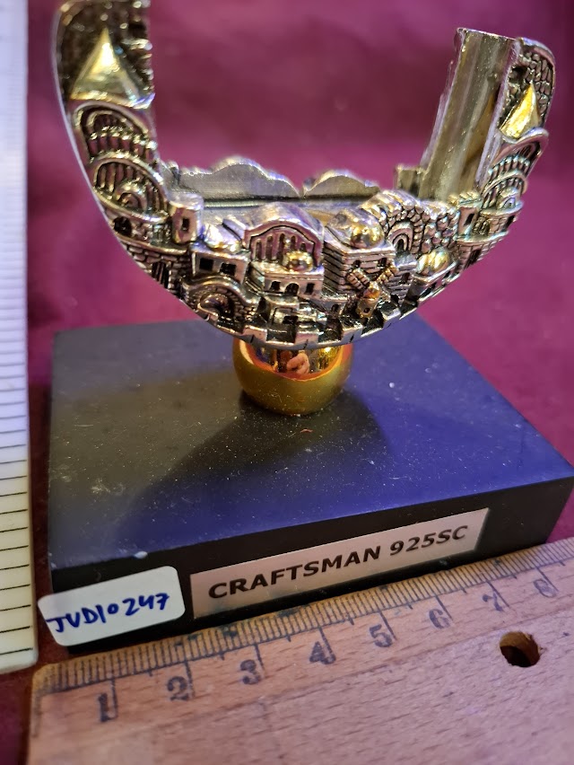 פסלון יודאיקה של כנר על הגג עשוי כסף 925, איימי [JUD10232]