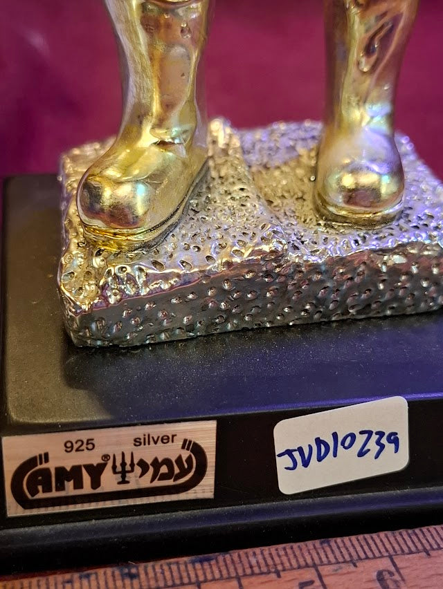 פסלון יודאיקה של כנר על הגג עשוי כסף 925, איימי [JUD10232]