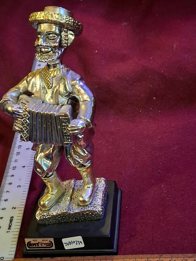 פסלון יודאיקה של כנר על הגג עשוי כסף 925, איימי [JUD10232]