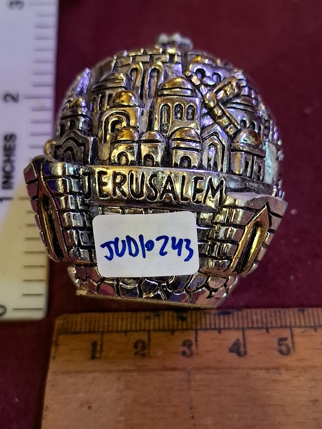 פסלון יודאיקה של כנר על הגג עשוי כסף 925, איימי [JUD10232]