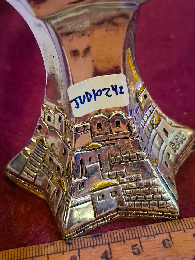 פסלון יודאיקה של כנר על הגג עשוי כסף 925, איימי [JUD10232]