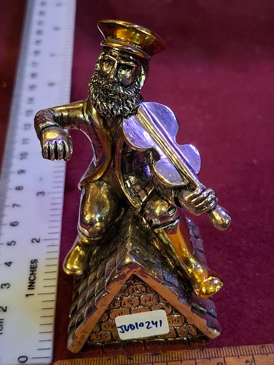 Judaica 925 silver ,Karshi Amy, fiddler on the roof figurine [JUD10241]