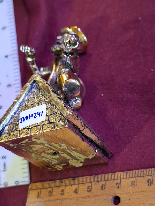 פסלון יודאיקה של כנר על הגג עשוי כסף 925, איימי [JUD10232]