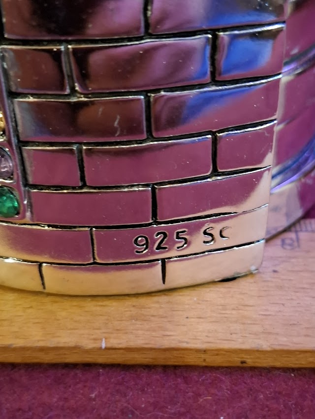 פסלון יודאיקה של כנר על הגג עשוי כסף 925, איימי [JUD10232]