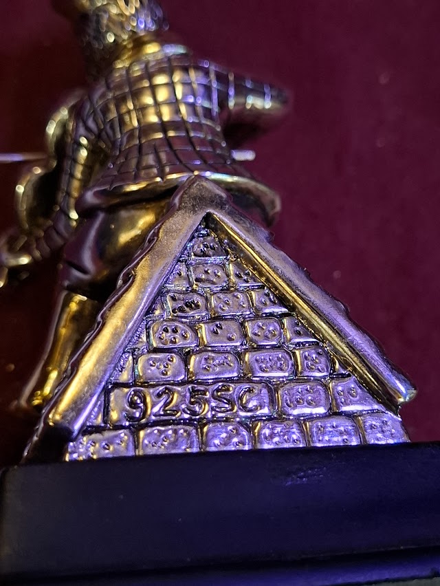 פסלון יודאיקה של כנר על הגג עשוי כסף 925, איימי [JUD10232]