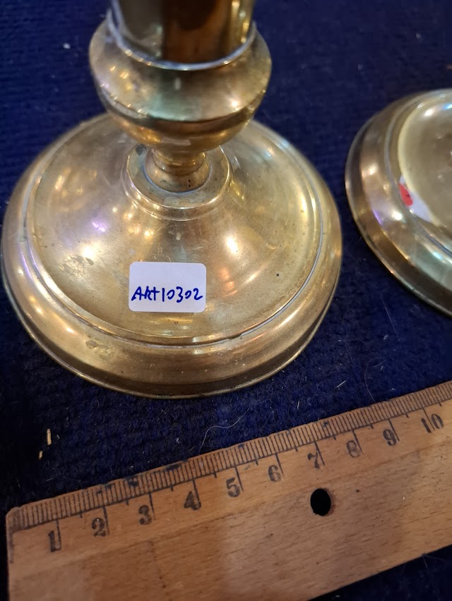 זוג פמוטים מצופים כסף [JUD10207] 