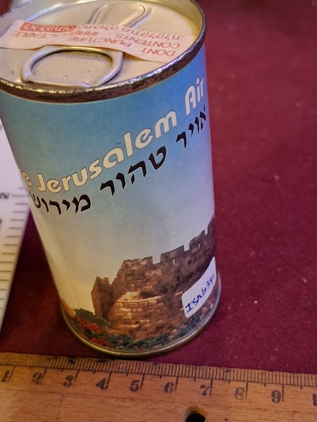 Jerusalem Air Can from the Holy Land as a Souvenir [ISR10340]