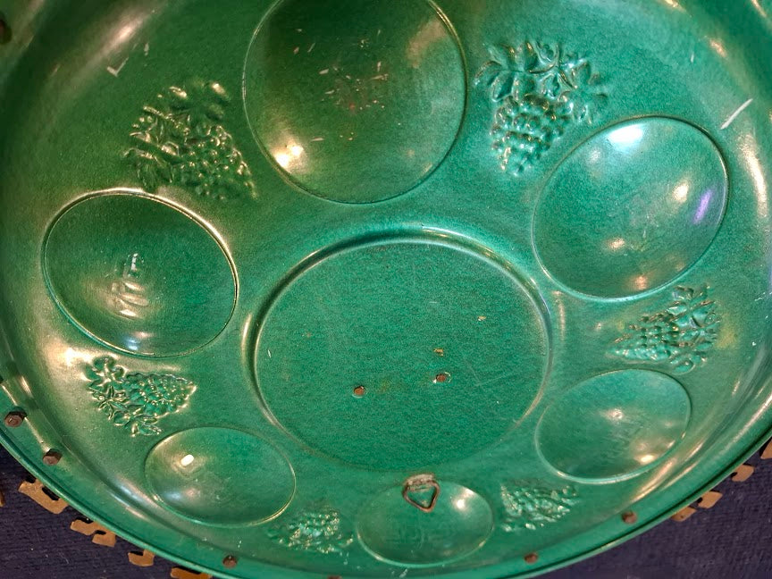 Vintage enameled Judaica passover plate [JUD10259]