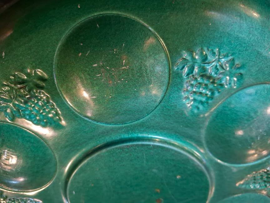 Vintage enameled Judaica passover plate [JUD10259]