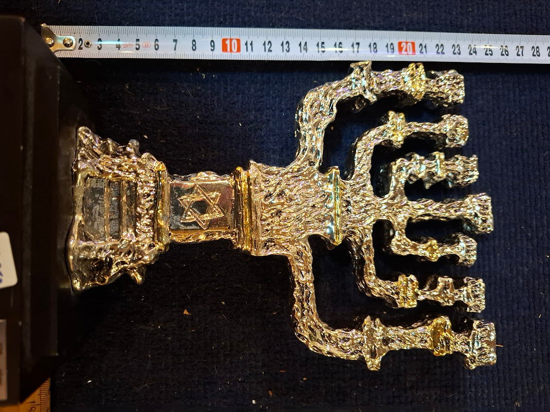 Judaica menorah 925 silver by Amy artist [JUD10253]