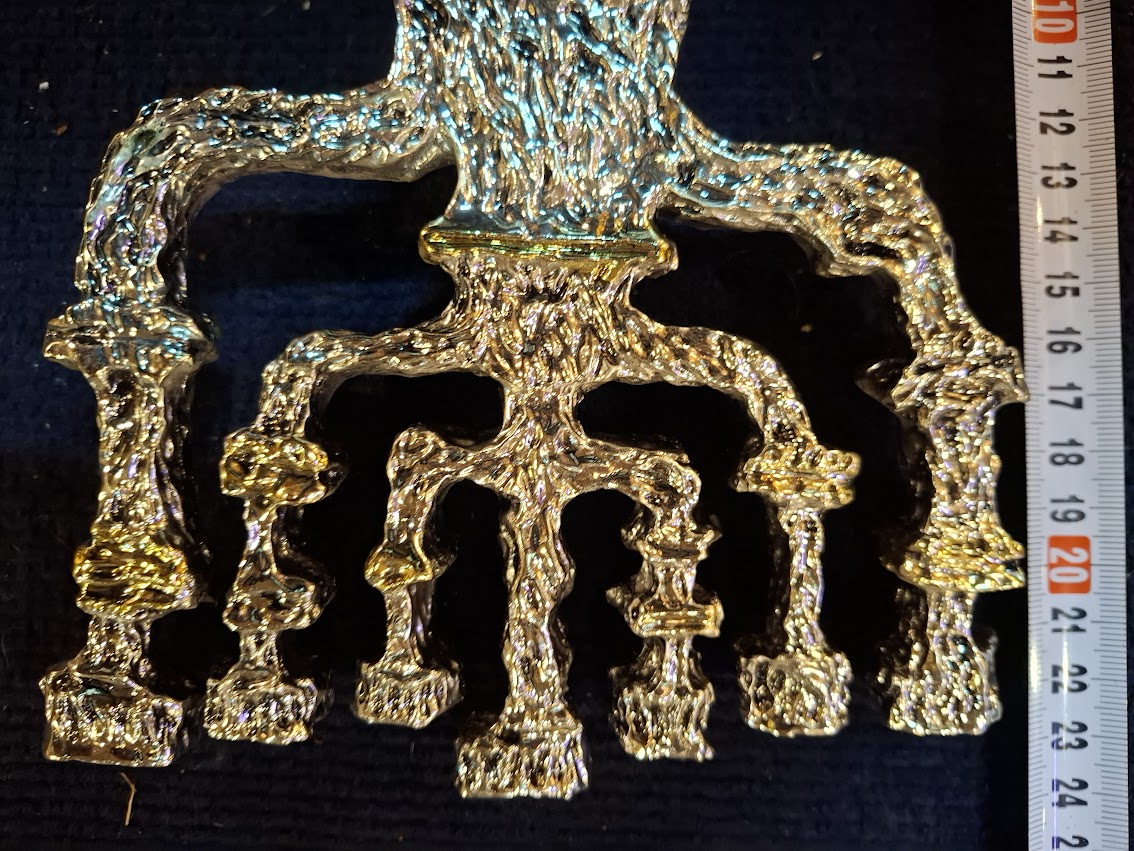Judaica menorah 925 silver by Amy artist [JUD10253]