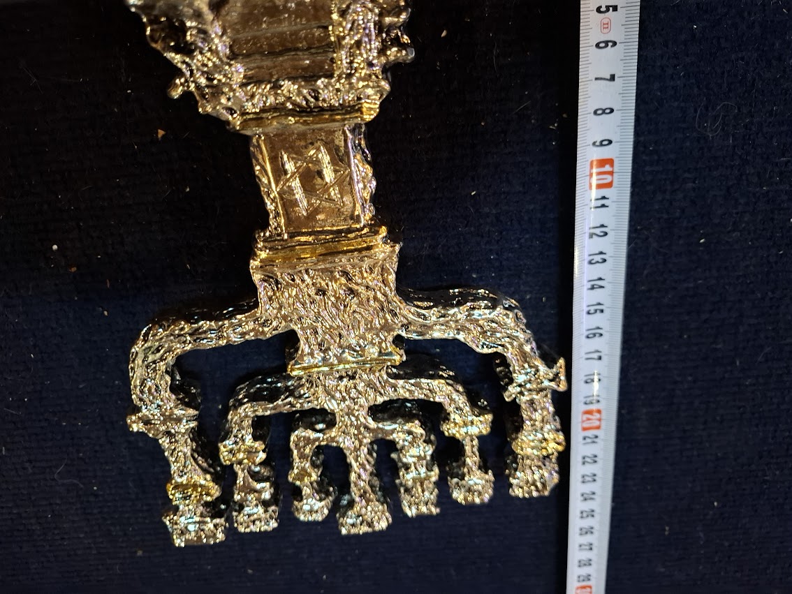 Judaica menorah 925 silver by Amy artist [JUD10253]