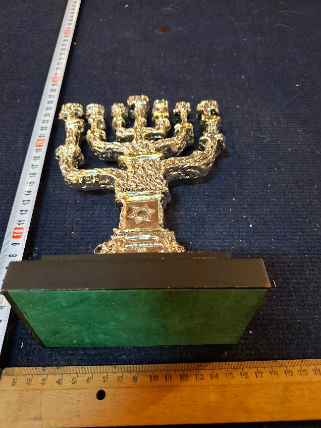 Judaica menorah 925 silver by Amy artist [JUD10253]