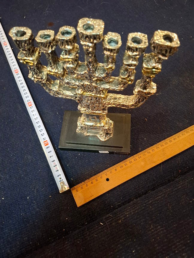 Judaica menorah 925 silver by Amy artist [JUD10253]