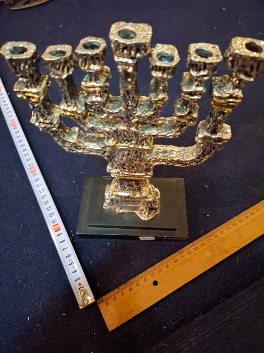 Judaica menorah 925 silver by Amy artist [JUD10253]
