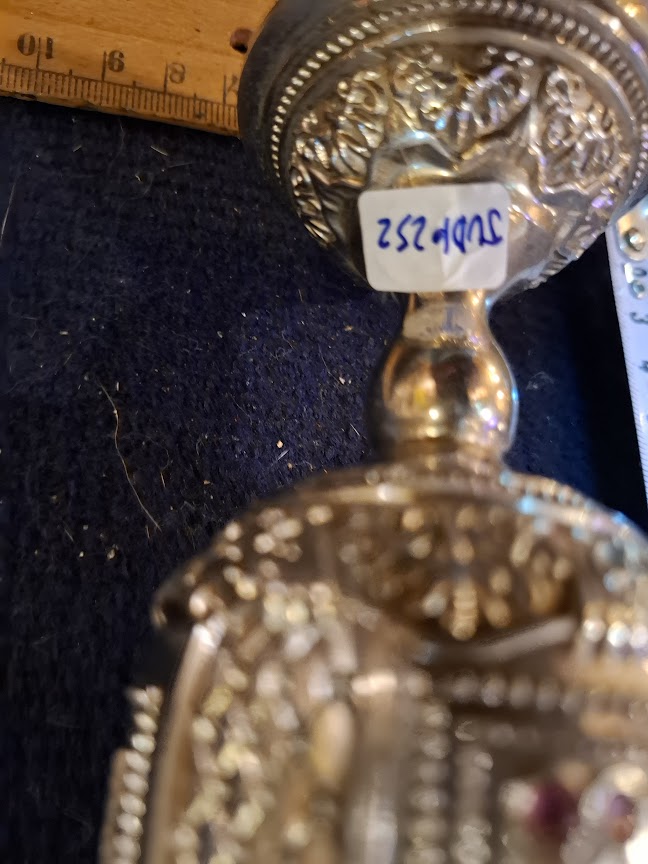 Judaica wine kiddush cup silver plated [JUD10252]