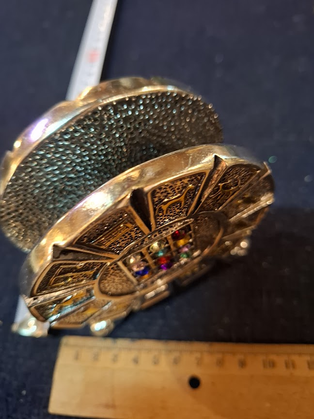 Napkin holder Jerusalem silver plated [JUD10254]