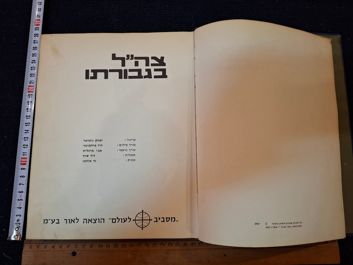 IDF in his heroism Hebrew book 1967 [BOK10461]