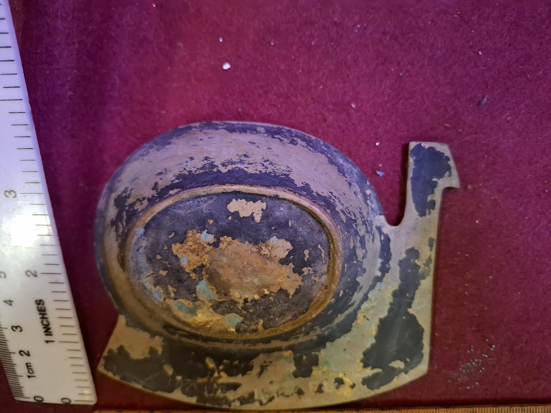 Metal ashtray , Israel's 10th anniversary - Rare [ISR10341]