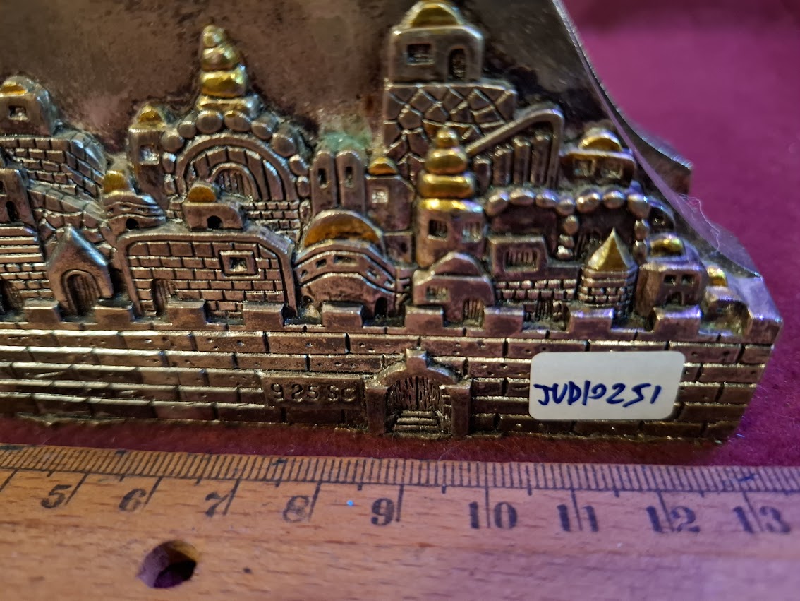 Napkin holder Jerusalem silver plated [JUD10254] (Copy)