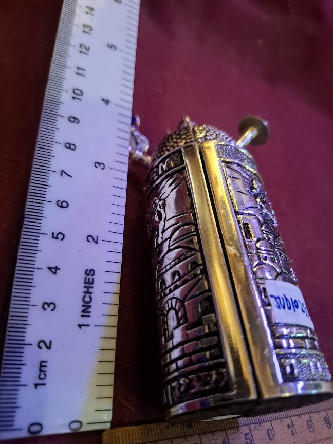 judaica tora scroll model silver palted [JUD10255]