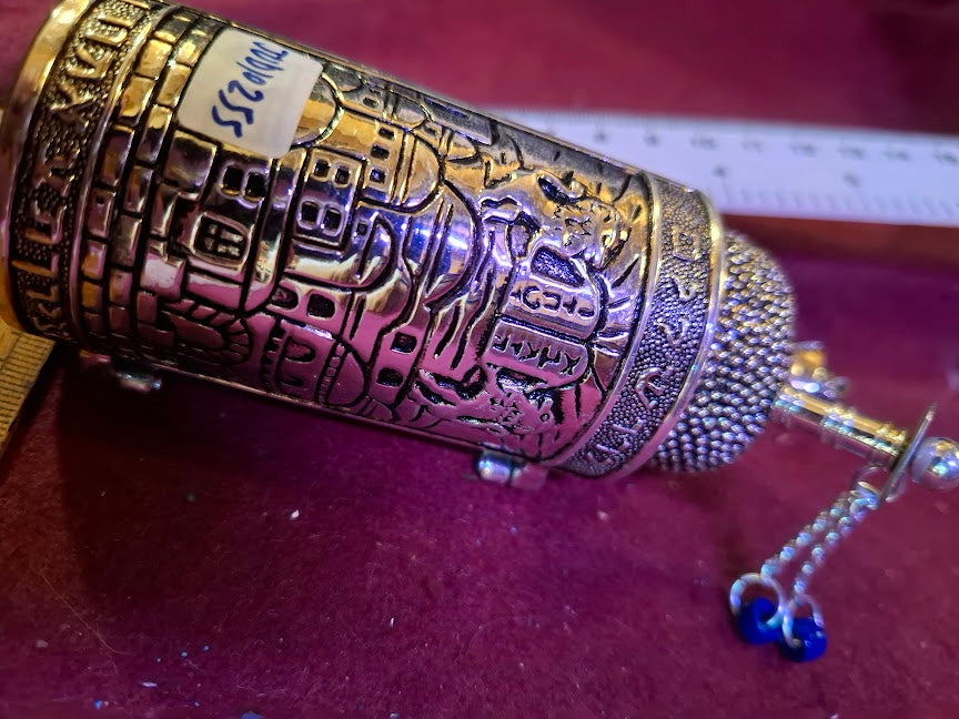 judaica tora scroll model silver palted [JUD10255]