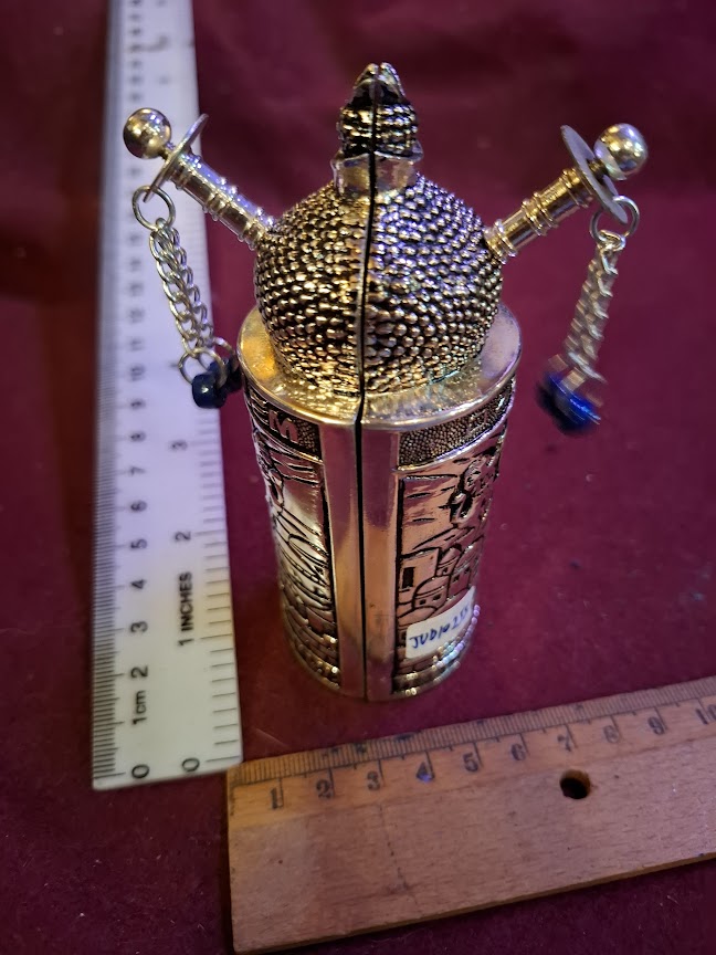 judaica tora scroll model silver palted [JUD10255]