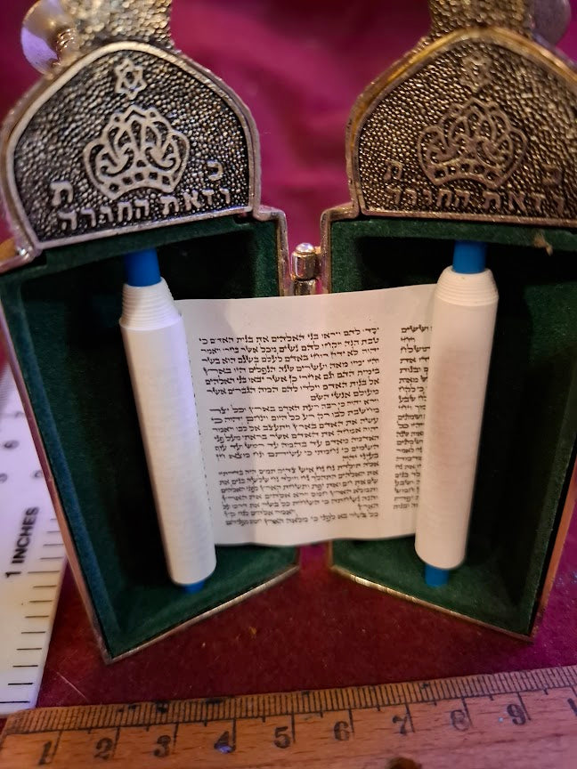 judaica tora scroll model silver palted [JUD10255]