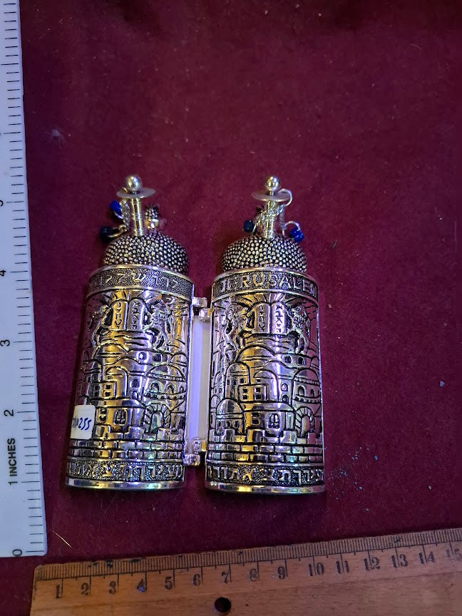 judaica tora scroll model silver palted [JUD10255]