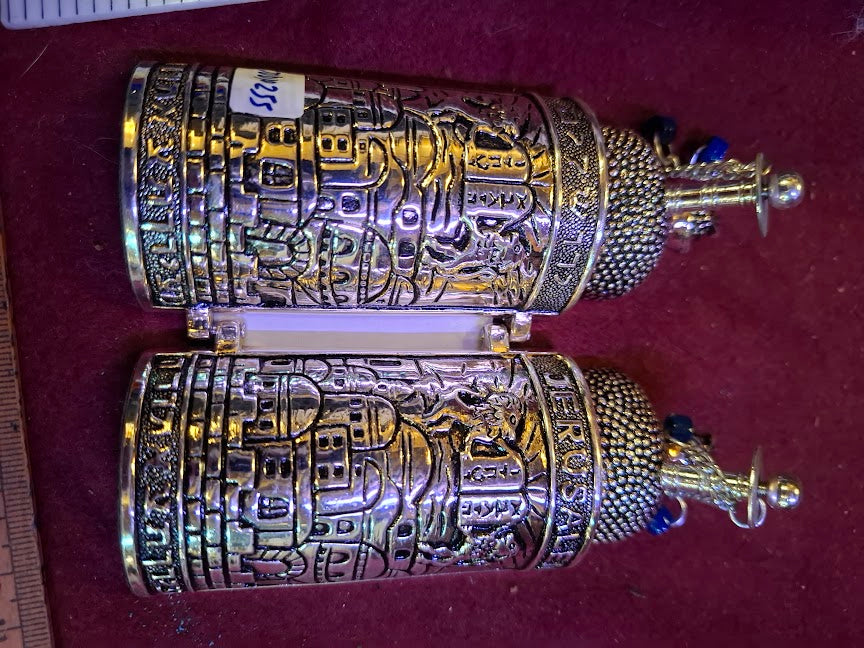 judaica tora scroll model silver palted [JUD10255]