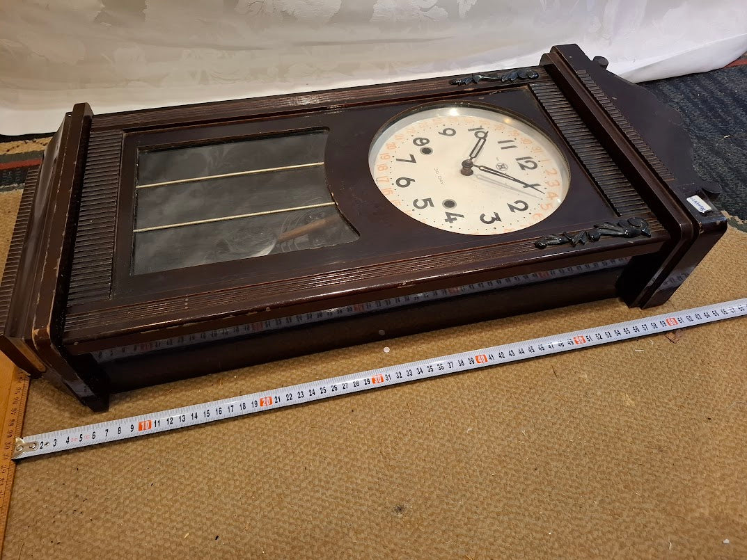 Seiko Antique Style  Wood Pendulum Mechanical Wall Clock [CLK10373] *for Israel local market only*
