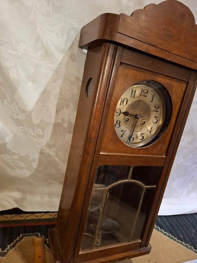 Antique Style  Wood Pendulum Mechanical Wall Clock [CLK10374] *for Israel local market only*
