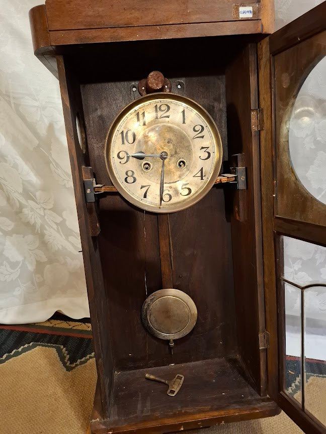 Antique Style  Wood Pendulum Mechanical Wall Clock [CLK10374] *for Israel local market only*