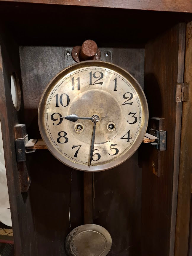 Antique Style  Wood Pendulum Mechanical Wall Clock [CLK10374] *for Israel local market only*