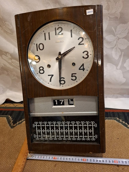 Seiko vintage  Wood Pendulum Mechanical Wall Clock [CLK10375] *for Israel local market only*