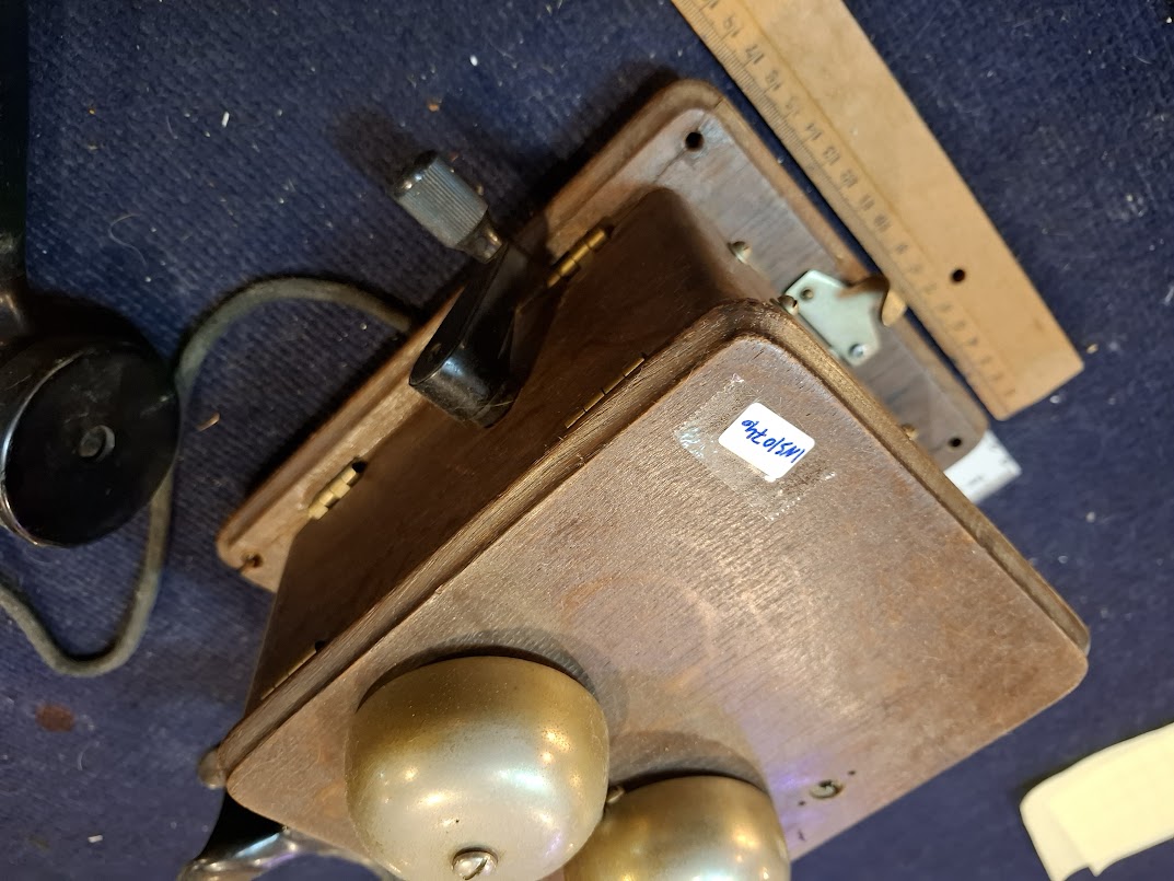 Antique line wooden telephone [INS10740] *for Israel local market only*