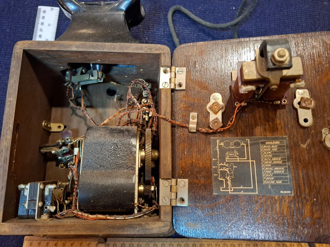 Antique line wooden telephone [INS10740] *for Israel local market only*