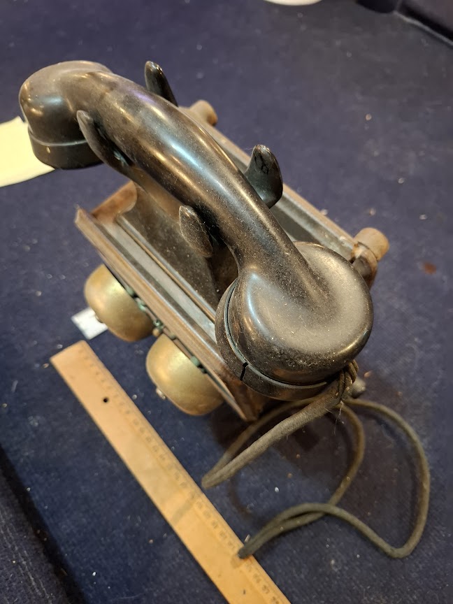 Antique line wooden telephone [INS10740] *for Israel local market only*