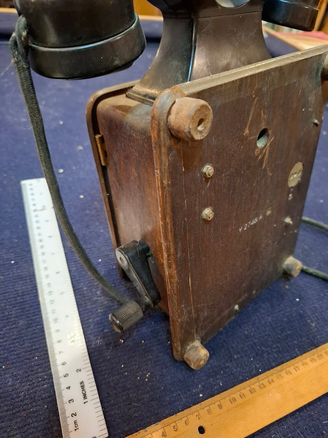 Antique line wooden telephone [INS10740] *for Israel local market only*