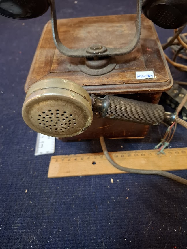 Antique line wooden telephone  - Rare [INS10749] *for Israel local market only*
