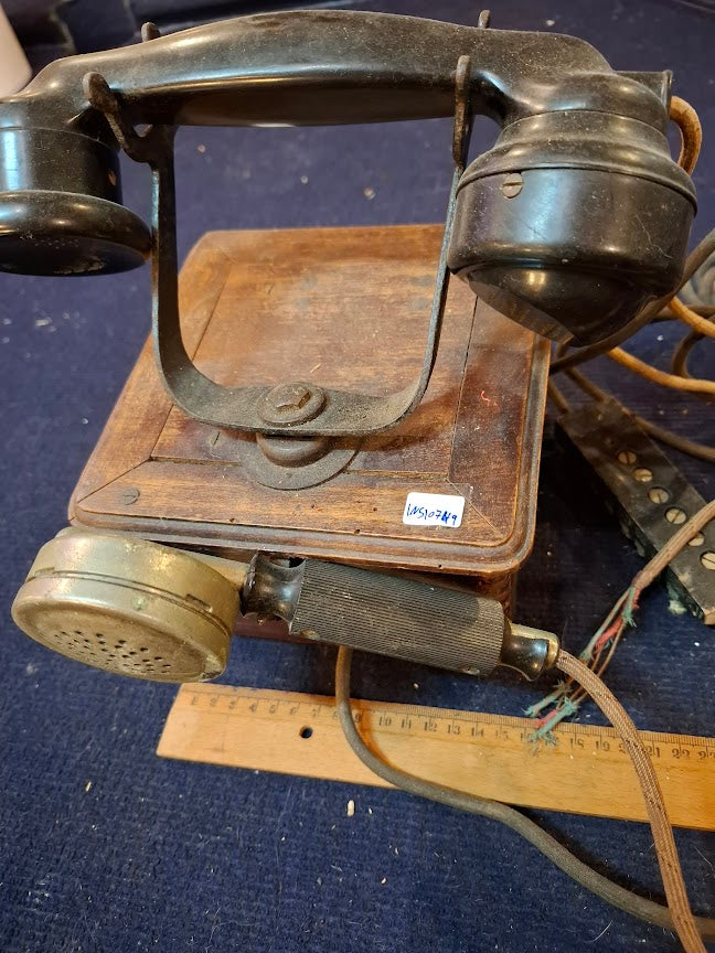 Antique line wooden telephone  - Rare [INS10749] *for Israel local market only*